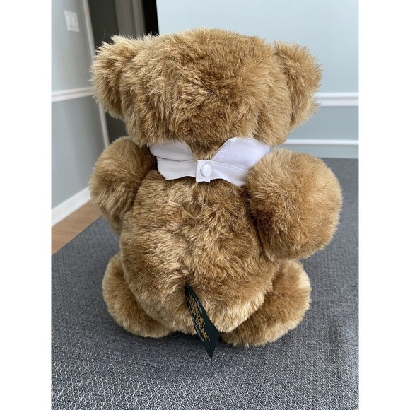 Vintage Vermont Teddy 15” Bear Black Tie Jointed Limbs Stuffed Toy - Picture 3 of 10